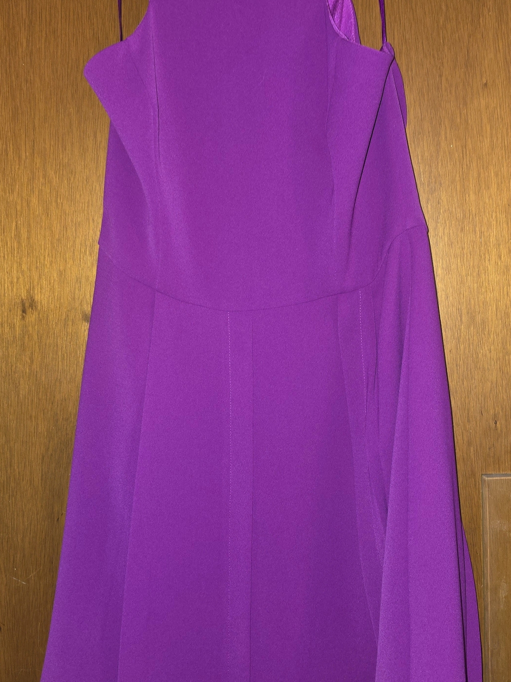 Adelyn Rae Strapless Vibrant Purple A-Line Dress